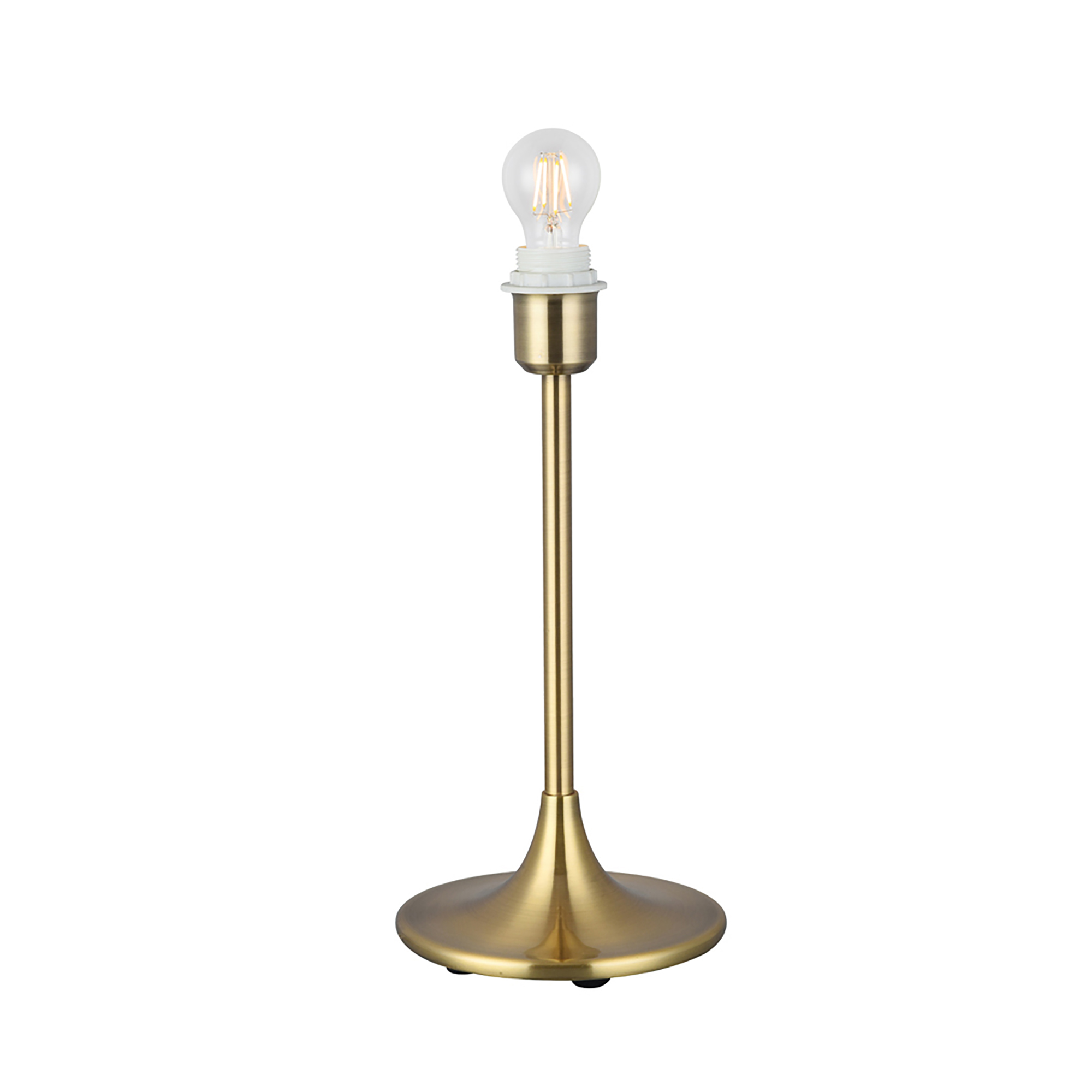 D0349  Crowne 39cm 1 Light Table Lamp Antique Brass